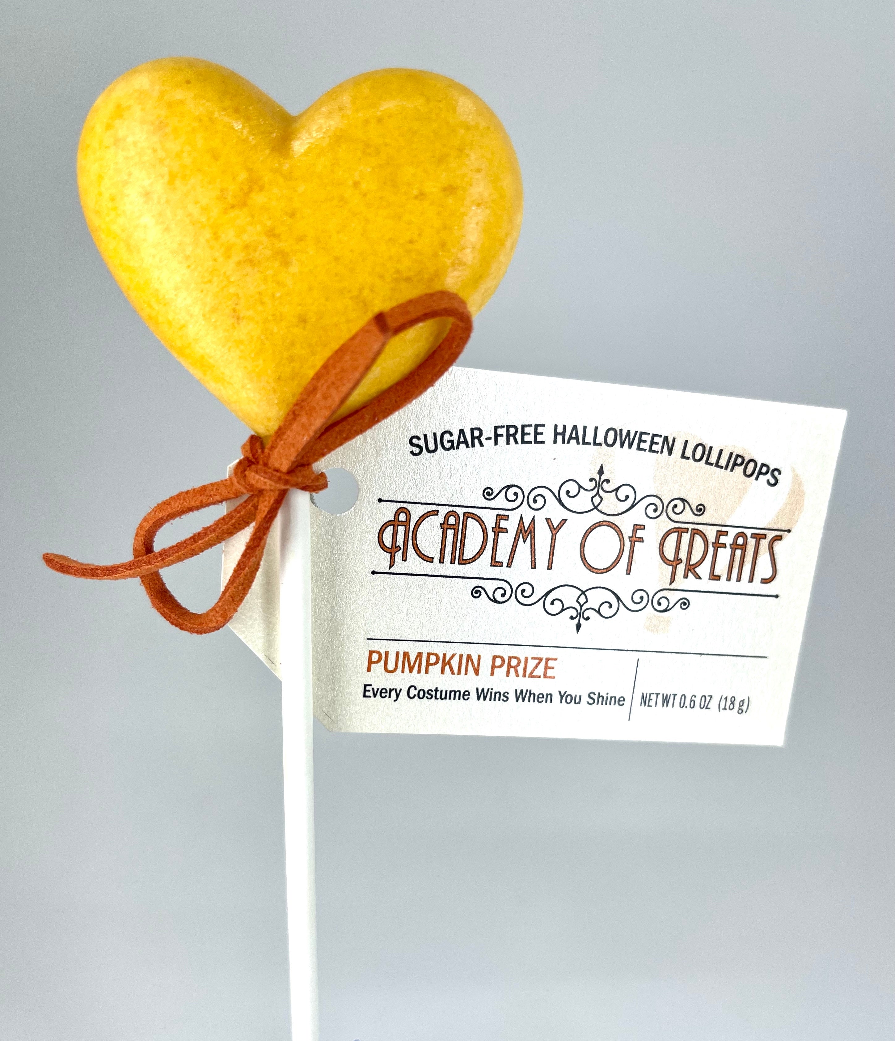 Sugar Free Halloween "Pumpkin Prize" Lollipop