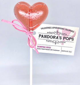 Romping Rose Valentines Lollipops